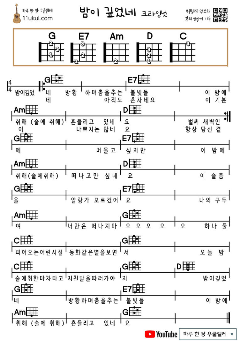 밤이 깊었네(크라잉넛)