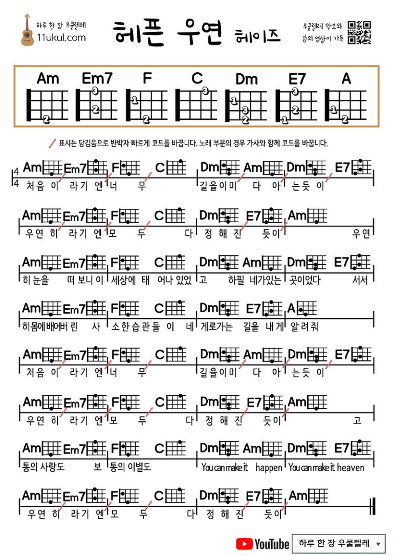 헤픈 우연(헤이즈)